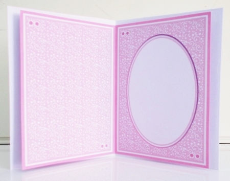 A5 Vintage Baby Girl Blank Insert by Pam Stubley