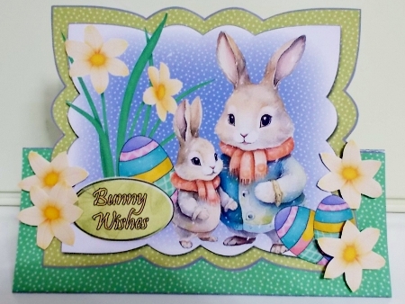 Triangle Base Mini Kit - Easter Bunnies #1 by Pam Stubley
