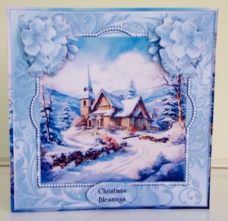 Christmas Church In The Snow Mini Kit by Pam Stubley