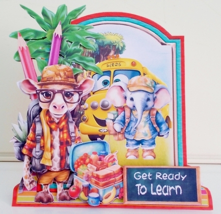 Back to School is Wild 2 XL Shaped Card Kit by Pam Stubley