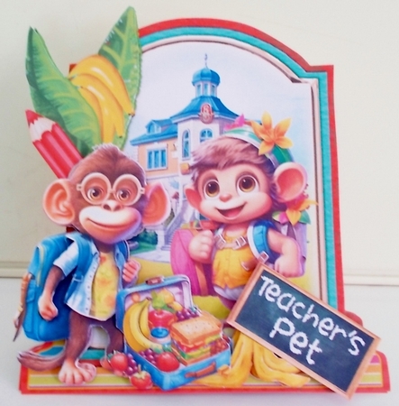 Back to School is Wild 3 XL Shaped Card Kit by Pam Stubley