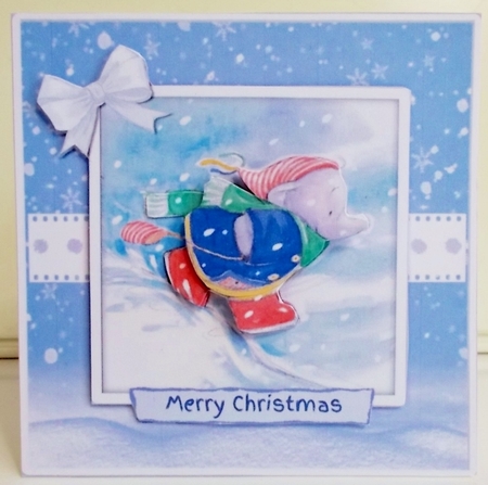 Cute Christmas Elephant Mini Kit by Pam Stubley