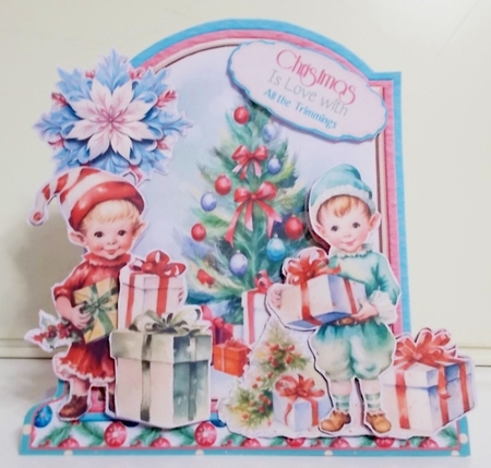 Festive Retro 13 XL Shaped Card Kit by Pam Stubley