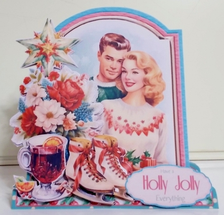 Festive Retro 14 XL Shaped Card Kit by Pam Stubley
