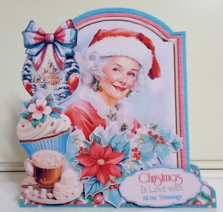 Festive Retro 17 XL Shaped Card Kit by Pam Stubley