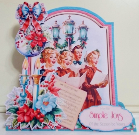 Festive Retro 19 XL Shaped Card Kit by Pam Stubley