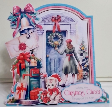 Festive Retro 23 XL Shaped Card Kit by Pam Stubley