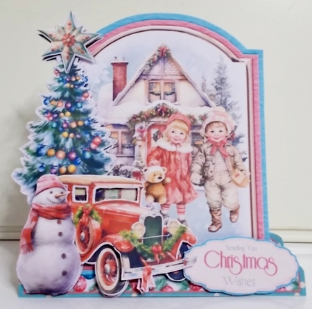 Festive Retro 24 XL Shaped Card Kit by Pam Stubley