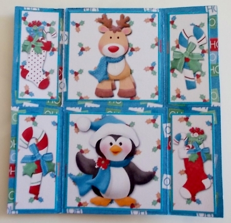 Festive Friends Neverending Christmas Card by Pam Stubley