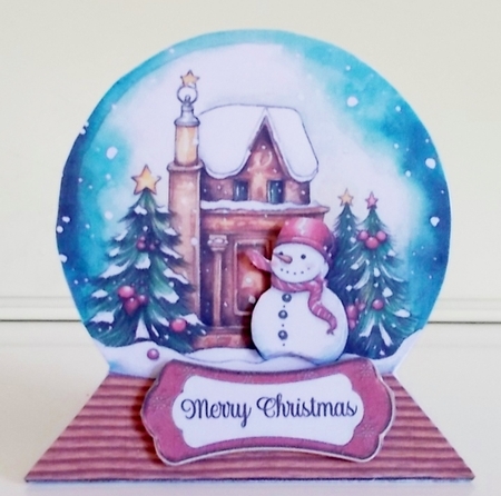 Snowglobe Pop Up Card by Pam Stubley