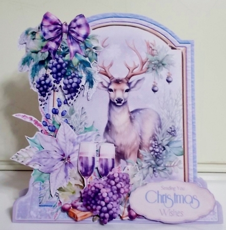 Spreading Christmas Cheer 4 1 XL Shaped Card Kit by Pam Stubley