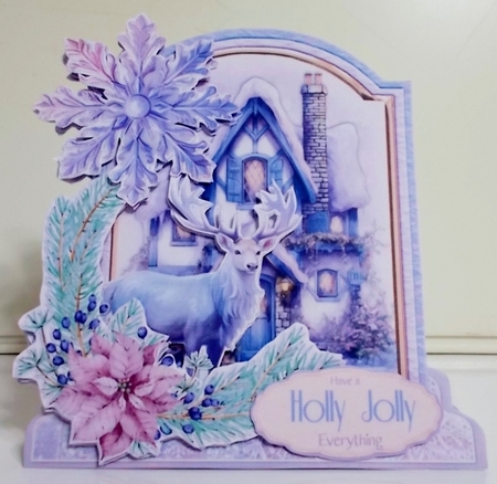 Spreading Christmas Cheer 9 1 XL Shaped Card Kit by Pam Stubley