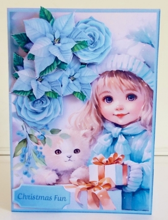 Christmas Friends - 5 x 7 Decoupage Card Mini Kit by Pam Stubley
