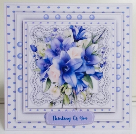 8x8 Mini Kit, Beautiful Bluebells and Roses by Pam Stubley