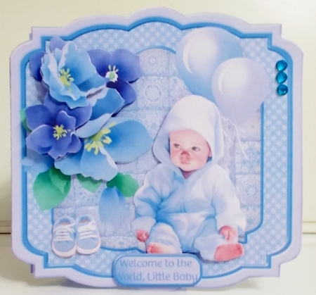 Bonny Baby Boy - Shaped Card Mini Kit by Pam Stubley
