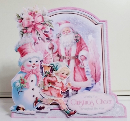 Rosey Christmas 13 XL Shaped Card Kit by Pam Stubley
