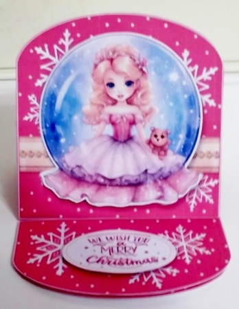 Christmas Princess Snow Globe -5 by Pam Stubley