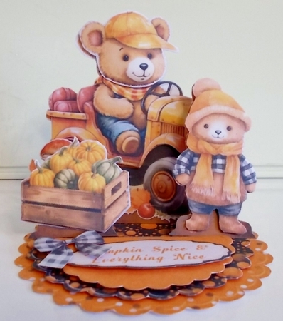 Pumpkin Spice 6 Triple Easel by Pam Stubley