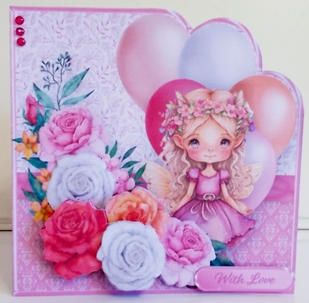 Little Fairy - Balloons Card Mini Kit by Pam Stubley
