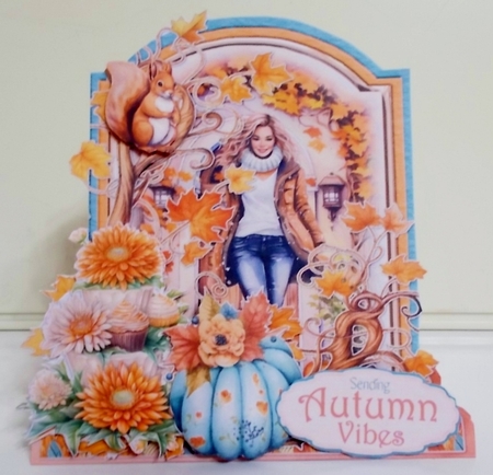 Colours of Autumn 8 XL Shaped Card Kit by Pam Stubley