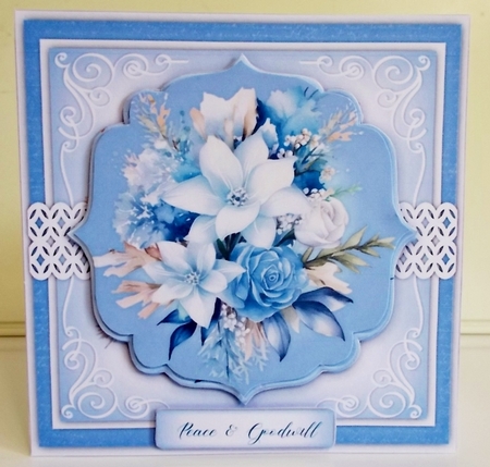 8x8 Mini Kit, Beautiful White Christmas Florals by Pam Stubley