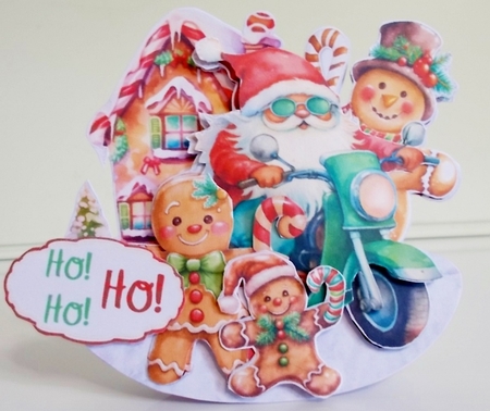 Oh what fun it is to Ride 10 Rocker Card by Pam Stubley