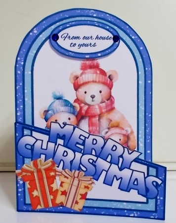 Cutaway Christmas Bear family by Pam Stubley