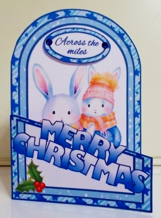 Cutaway Christmas Bunny family by Pam Stubley