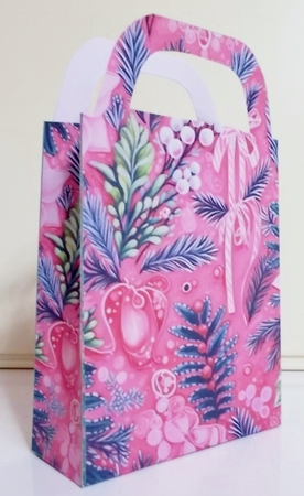 Pink Christmas gift bag 4 by Pam Stubley