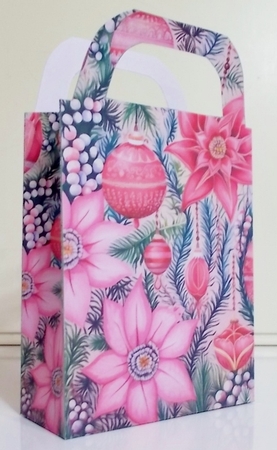 Pink Christmas gift bag 10 by Pam Stubley