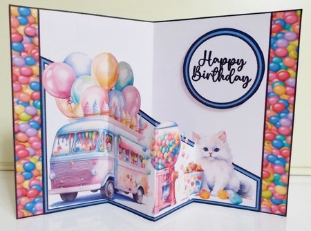 Fantasy Candyland Diagonal Popout by Pam Stubley