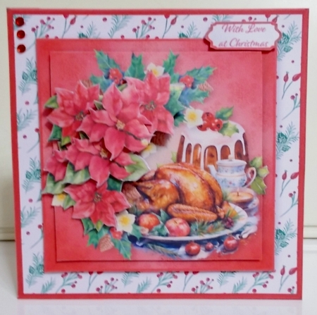 Christmas Feast - Decoupage Card Mini Kit by Pam Stubley