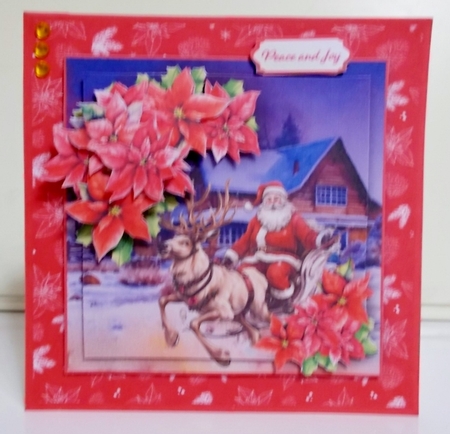 Santas Deliveries - Decoupage Card Mini Kit by Pam Stubley