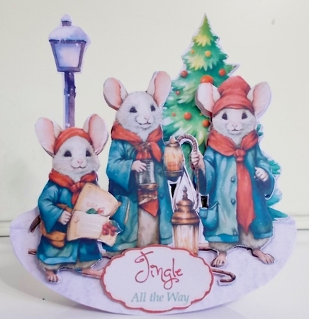 Chrismouse Festivi-cheese 7 Rocker Card by Pam Stubley