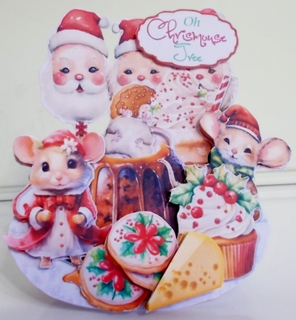 Chrismouse Festivi-cheese 8 Rocker Card by Pam Stubley