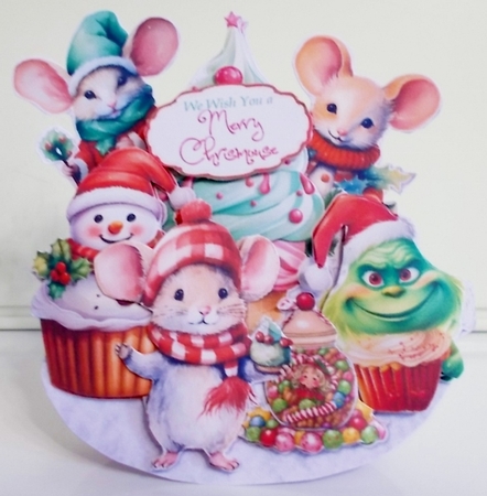 Chrismouse Festivi-cheese 10 Rocker Card by Pam Stubley