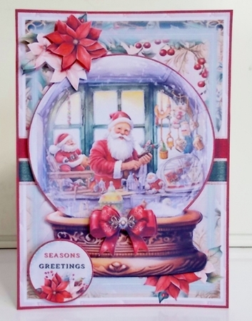 Santa At Work Snow Globe Collection by Pam Stubley
