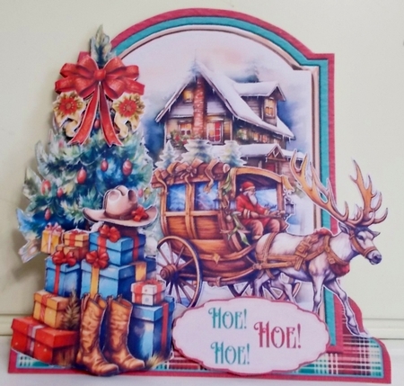 Wild West Christmas 10 XL Shaped Card Kit by Pam Stubley