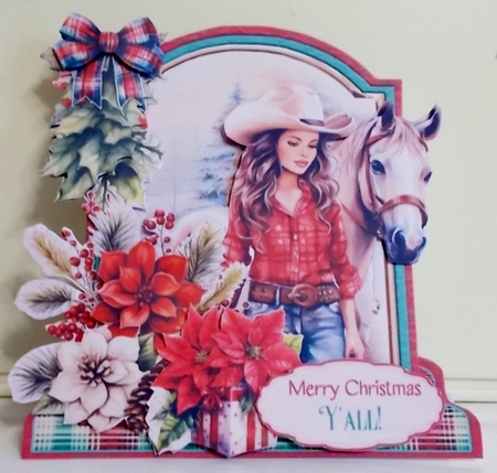Wild West Christmas 11 XL Shaped Card Kit by Pam Stubley