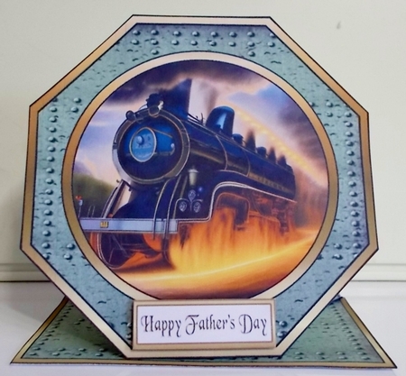 Octagon spring top Wheels on fire. by Pam Stubley