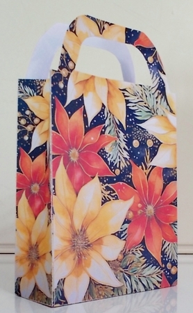 Gold Christmas themed gift bag 2 by Pam Stubley