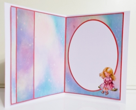 Little Girl On Swing Insert by Pam Stubley