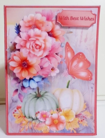 Pretty Pumpkins - 5 x 7 Card and Envelope Mini Kit by Pam Stubley