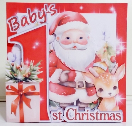 Babys First Christmas Red by Pam Stubley