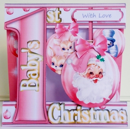 Babys First Christmas Pink - Bumper Relative Selection by Pam Stubley