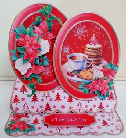 Christmas Cookies - Double Oval Easel Card Mini Kit by Pam Stubley