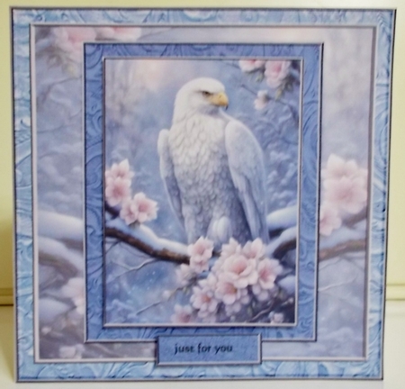 Gorgeous Snow Eagle 7x7 Minii Kit by Pam Stubley