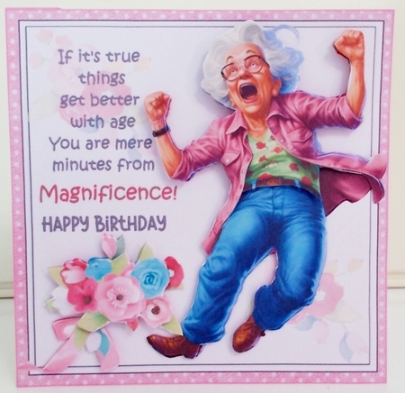 7x7 Magnificent birthday wishes choice of two mini kit by Pam Stubley
