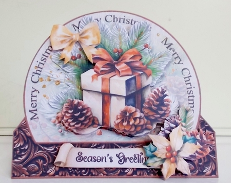 Christmas Decorations Dome Tent Card-7 by Pam Stubley