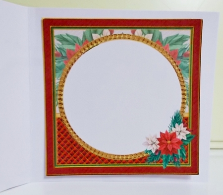 Christmas Poinsettia Insert Panel by Pam Stubley